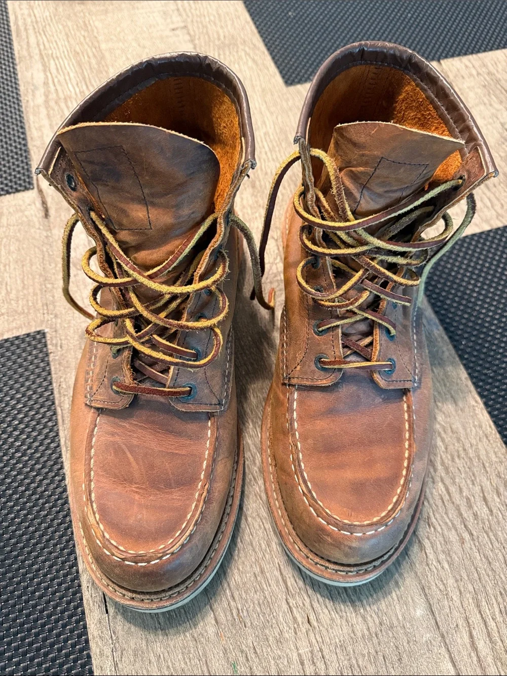Red Wing Heritage Classic Moc 1907 Copper Rough & Tough Boots Size 10.5 USA